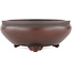 Pot à bonsaï rond non émaillé par Bigei - 120 x 120 x 45 mm