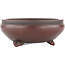 Pot à bonsaï rond non émaillé par Bigei - 120 x 120 x 45 mm