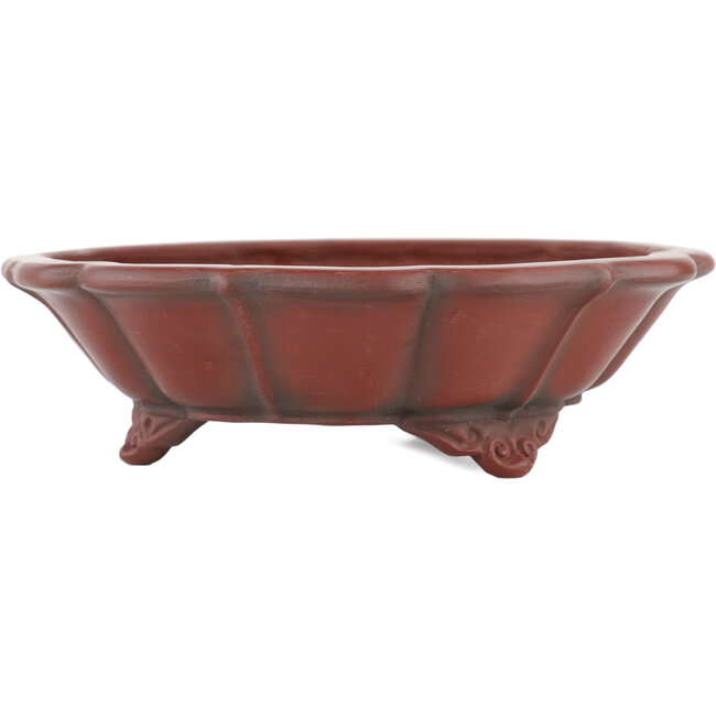 Unglasierter Lotus-Bonsaitopf von Bigei – 145 x 145 x 46 mm