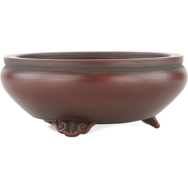 Vaso bonsai rotondo non smaltato di Bigei - 120 x 120 x 45 mm