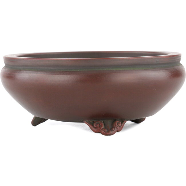 Vaso bonsai rotondo non smaltato di Bigei - 120 x 120 x 45 mm