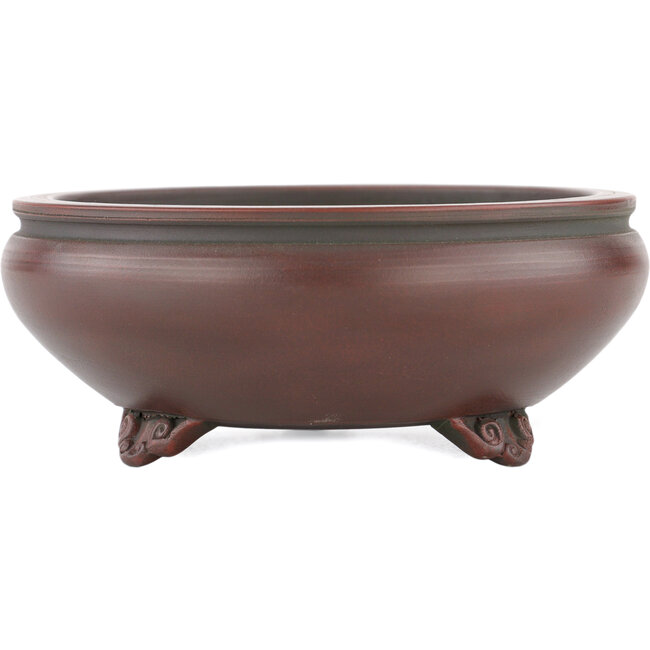 Pot à bonsaï rond non émaillé par Bigei - 120 x 120 x 45 mm