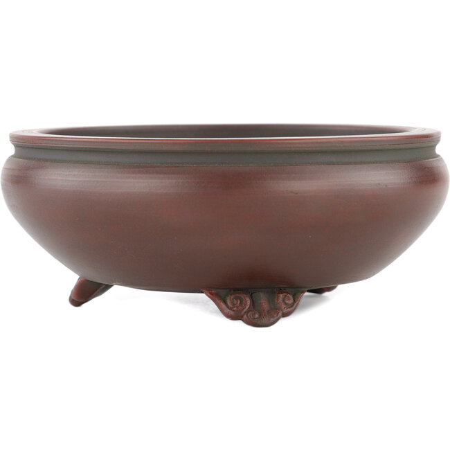 Vaso bonsai rotondo non smaltato di Bigei - 120 x 120 x 45 mm