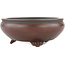 Round unglazed bonsai pot by Bigei - 120 x 120 x 45 mm