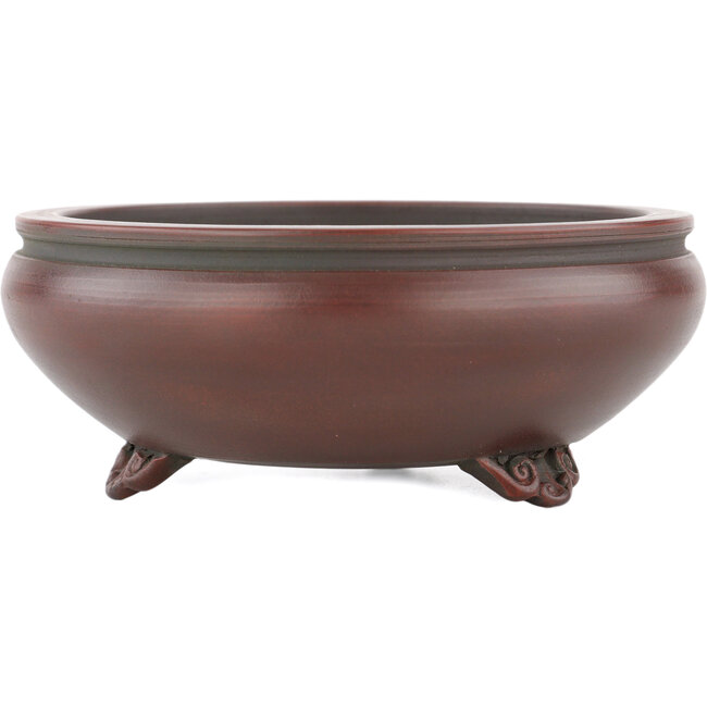 Vaso bonsai rotondo non smaltato di Bigei - 120 x 120 x 45 mm