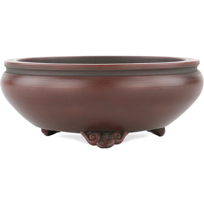 Vaso bonsai rotondo non smaltato di Bigei - 120 x 120 x 45 mm