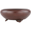 Pot à bonsaï rond non émaillé par Bigei - 122 x 122 x 45 mm