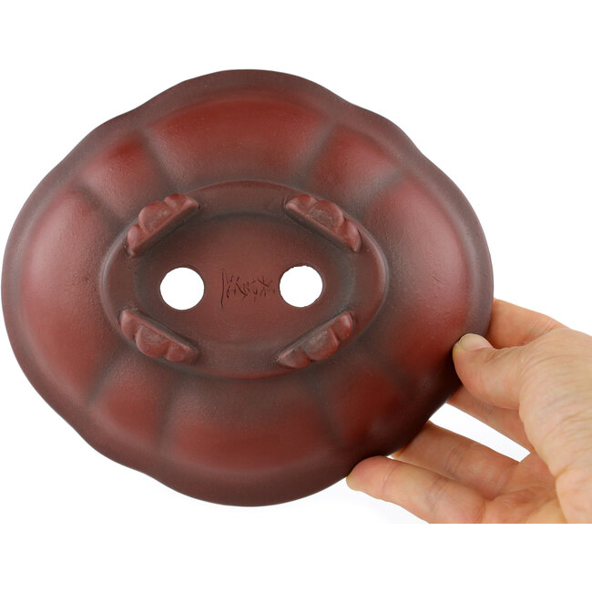 Pot à bonsaï Mokko non émaillé par Bigei - 155 x 140 x 55 mm