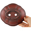 Pot à bonsaï Mokko non émaillé par Bigei - 155 x 140 x 55 mm
