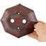 Pot à bonsaï Mokko non émaillé par Bigei - 160 x 145 x 37 mm