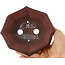 Pot à bonsaï Mokko non émaillé par Bigei - 140 x 125 x 33 mm