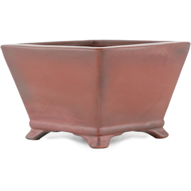 Vaso bonsai quadrato non smaltato di Bigei - 97 x 97 x 64 mm