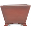 Pot à bonsaï carré non émaillé par Bigei - 97 x 97 x 64 mm