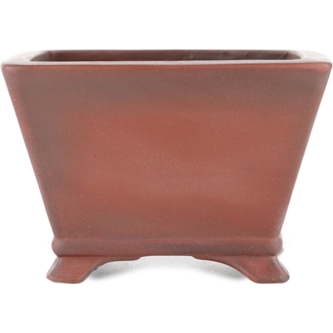 Maceta para bonsái cuadrada sin esmaltar de Bigei - 97 x 97 x 64 mm