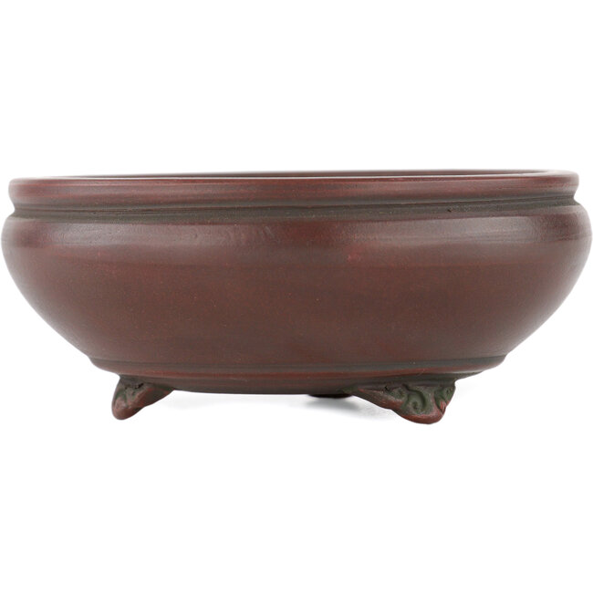 Runder, unglasierter Bonsaitopf von Bigei – 90 x 90 x 35 mm