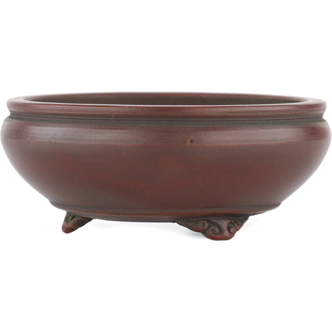 Pot à bonsaï rond non émaillé par Bigei - 90 x 90 x 35 mm