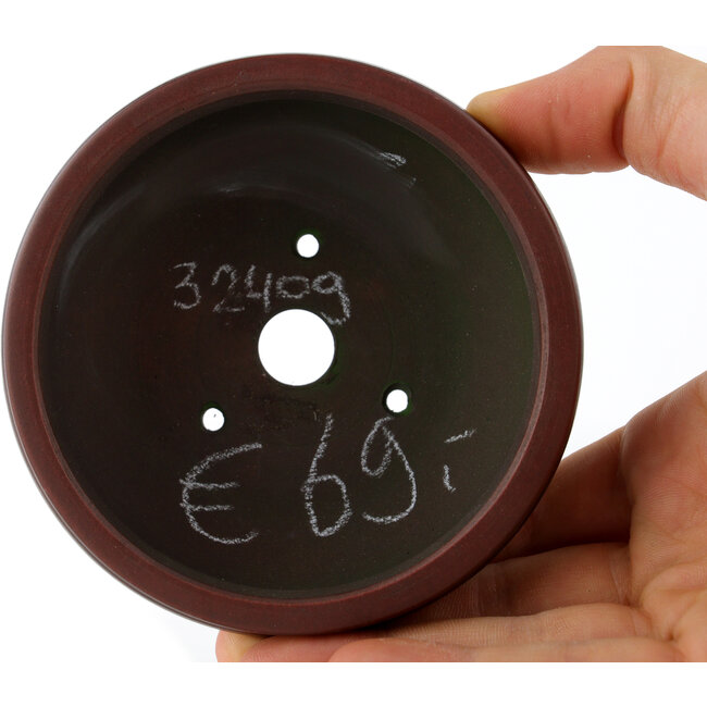 Vaso bonsai rotondo non smaltato di Bigei - 90 x 90 x 35 mm