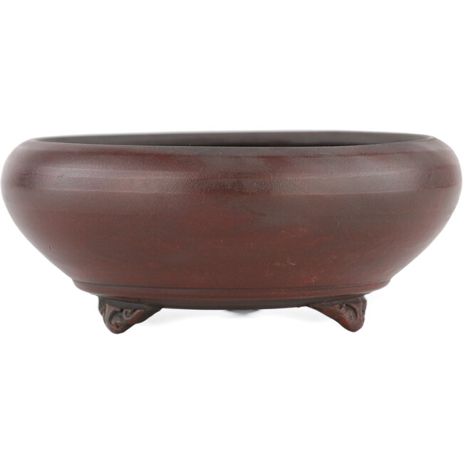 Pot à bonsaï rond non émaillé par Bigei - 92 x 92 x 32 mm