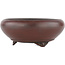 Pot à bonsaï rond non émaillé par Bigei - 92 x 92 x 32 mm