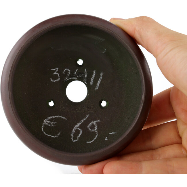 Vaso bonsai rotondo non smaltato di Bigei - 92 x 92 x 32 mm