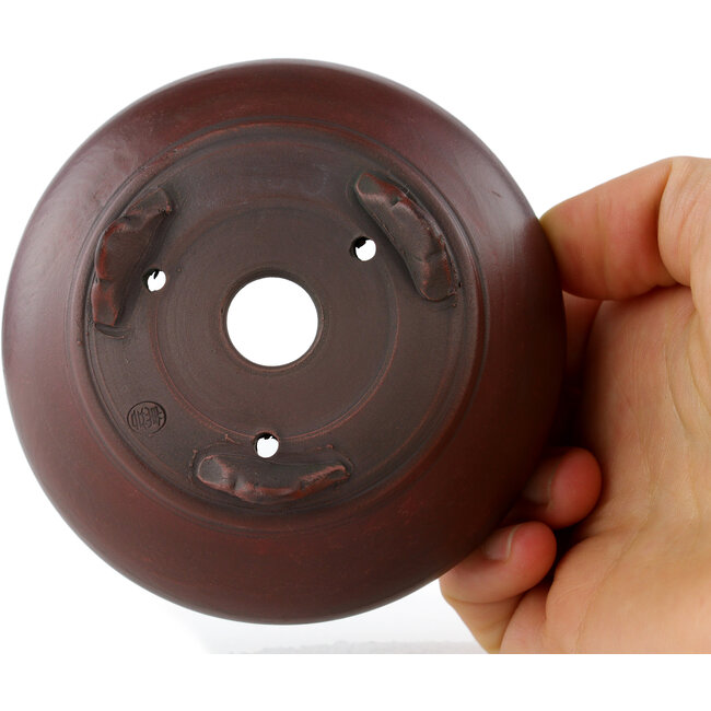 Vaso bonsai rotondo non smaltato di Bigei - 92 x 92 x 32 mm