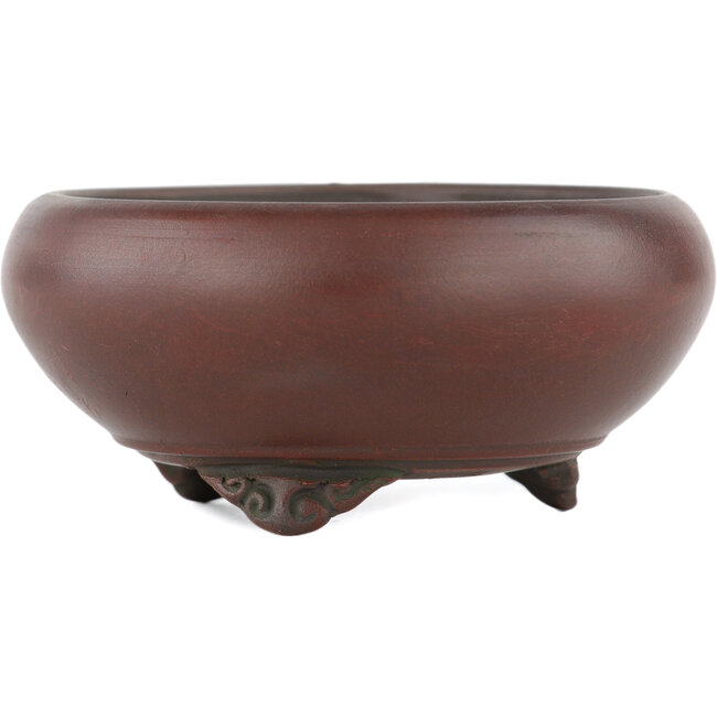 Pot à bonsaï rond non émaillé par Bigei - 80 x 80 x 33 mm