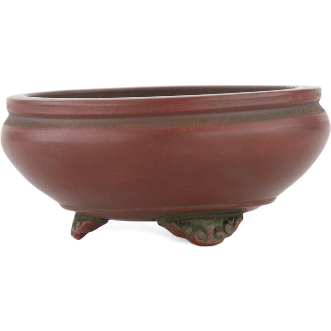 Round unglazed bonsai pot by Bigei - 68 x 68 x 29 mm