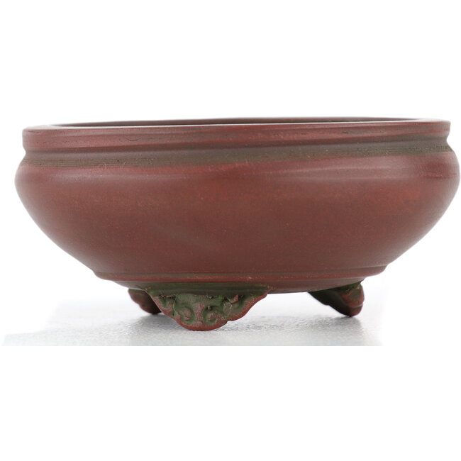 Round unglazed bonsai pot by Bigei - 68 x 68 x 29 mm
