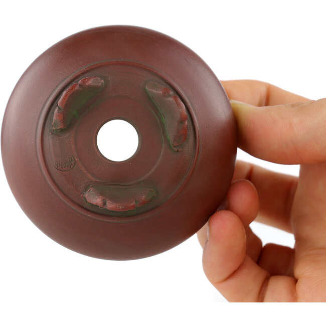 Round unglazed bonsai pot by Bigei - 68 x 68 x 29 mm
