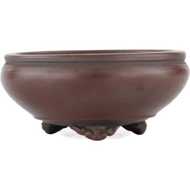 Runder, unglasierter Bonsaitopf von Bigei – 68 x 68 x 29 mm