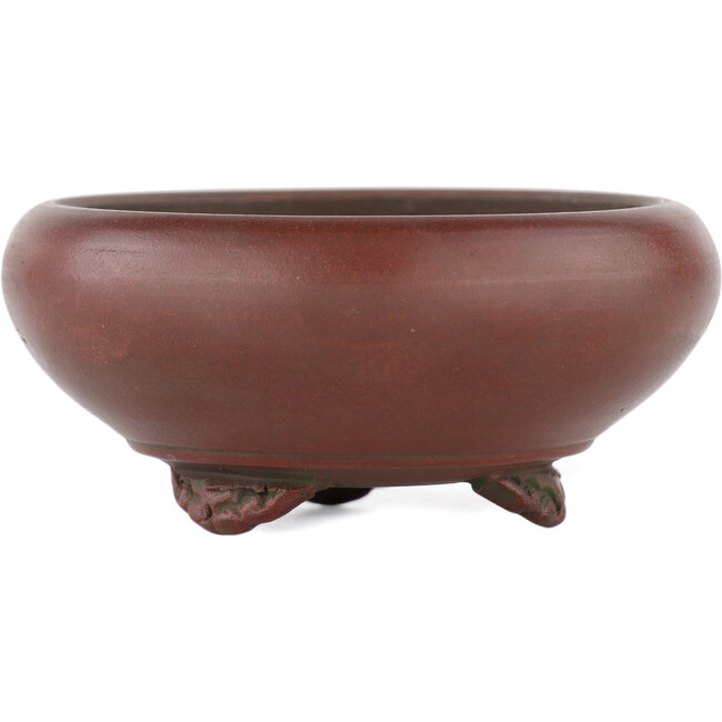 Round unglazed bonsai pot by Bigei - 70 x 70 x 28 mm