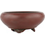 Round unglazed bonsai pot by Bigei - 70 x 70 x 28 mm