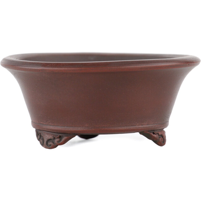 Maceta para bonsái redonda sin esmaltar de Bigei - 70 x 70 x 30 mm