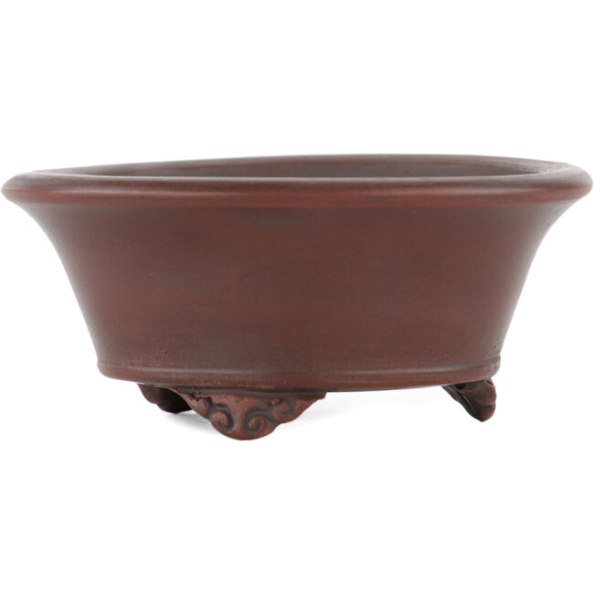 Round unglazed bonsai pot by Bigei - 70 x 70 x 30 mm