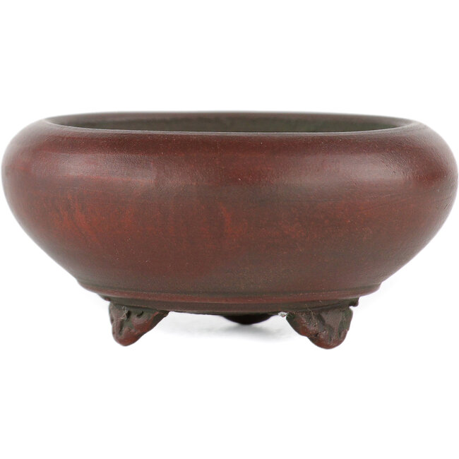 Round unglazed bonsai pot by Bigei - 50 x 50 x 22 mm