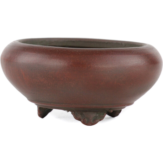 Maceta para bonsái redonda sin esmaltar de Bigei - 50 x 50 x 22 mm