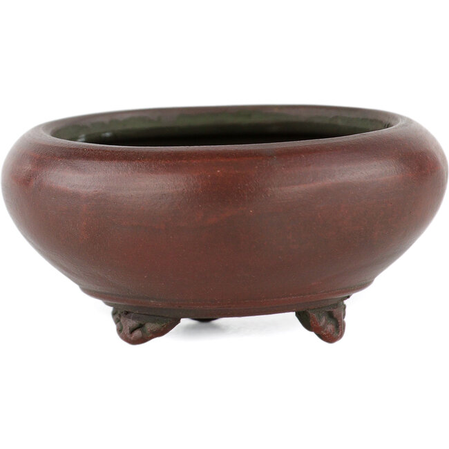 Maceta para bonsái redonda sin esmaltar de Bigei - 50 x 50 x 22 mm