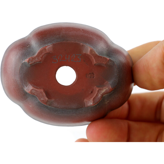 Pot à bonsaï Mokko non émaillé par Bigei - 63 x 49 x 21 mm