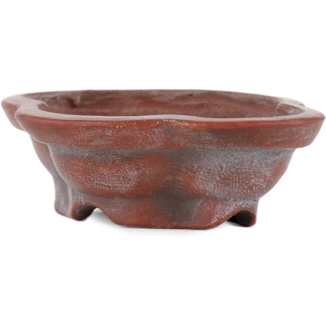 Round unglazed bonsai pot by Bigei - 46 x 36 x 14 mm