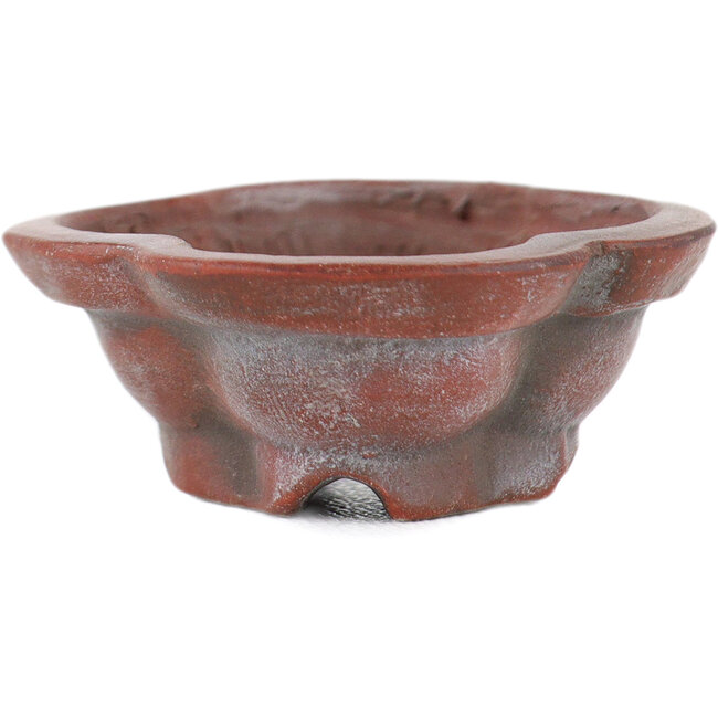 Pot à bonsaï rond non émaillé par Bigei - 46 x 36 x 14 mm