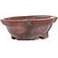 Round unglazed bonsai pot by Bigei - 46 x 36 x 14 mm