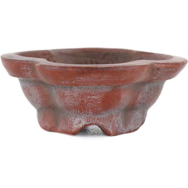 Pot à bonsaï rond non émaillé par Bigei - 46 x 36 x 14 mm