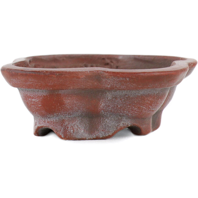 Round unglazed bonsai pot by Bigei - 46 x 36 x 14 mm