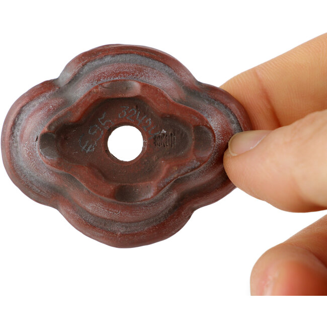 Runder, unglasierter Bonsaitopf von Bigei – 46 x 36 x 14 mm