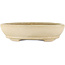 Ovale beige bonsaipot van Hattori - 224 x 167 x 50 mm