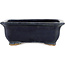 Pot à bonsaï rectangulaire bleu par Hattori - 145 x 110 x 50 mm