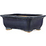 Rechteckiger blauer Bonsaitopf von Hattori – 145 x 110 x 50 mm