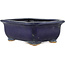 Rechteckiger blauer Bonsaitopf von Hattori – 145 x 110 x 50 mm