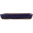 Rectangular blue bonsai pot by Hattori - 172 x 126 x 25 mm