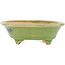 Mokko green bonsai pot by Hattori - 131 x 112 x 35 mm